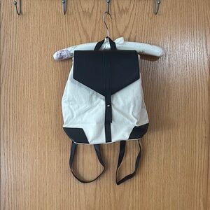 Deux Lux Black and Eggshell White Backpack